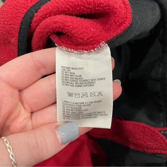 The North Face Red Fleece Zippered Vest - Picture 8 of 10